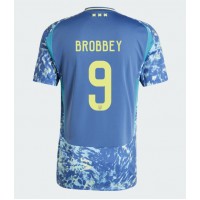 Maglia Calcio Ajax Brian Brobbey #9 Seconda Divisa 2024-25 Manica Corta